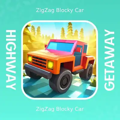 Highway Getaway ZigZag Blocky Car Switch NSP